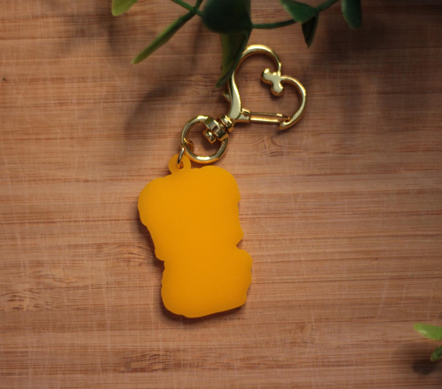 Frankie and Milo Keychains - Yellow Acrylic Keychains.
