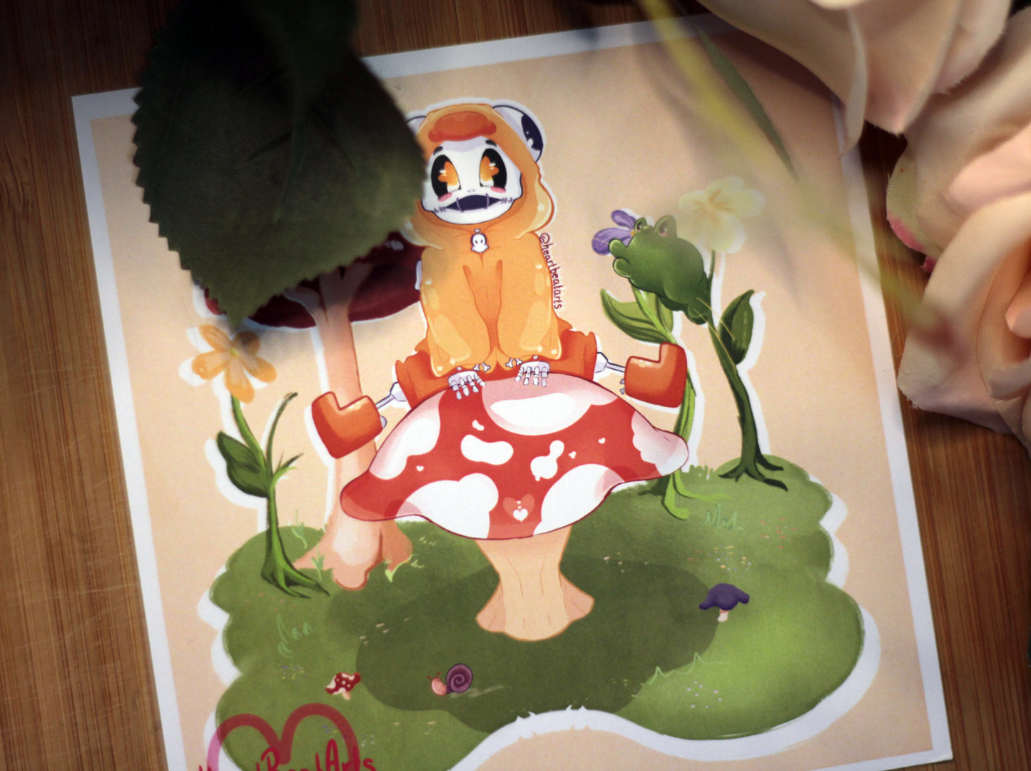 Frankie on a Shroom - Mini Art Print