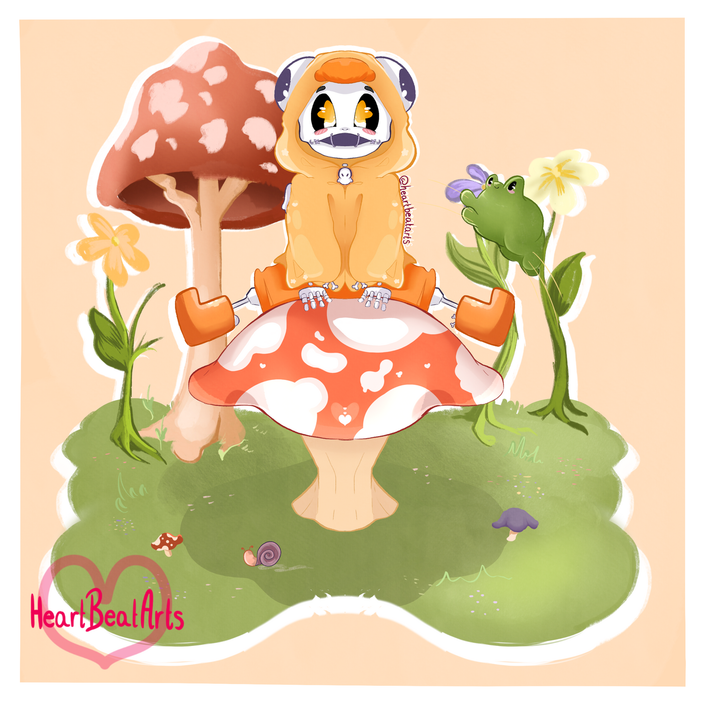 Frankie on a Shroom - Mini Art Print