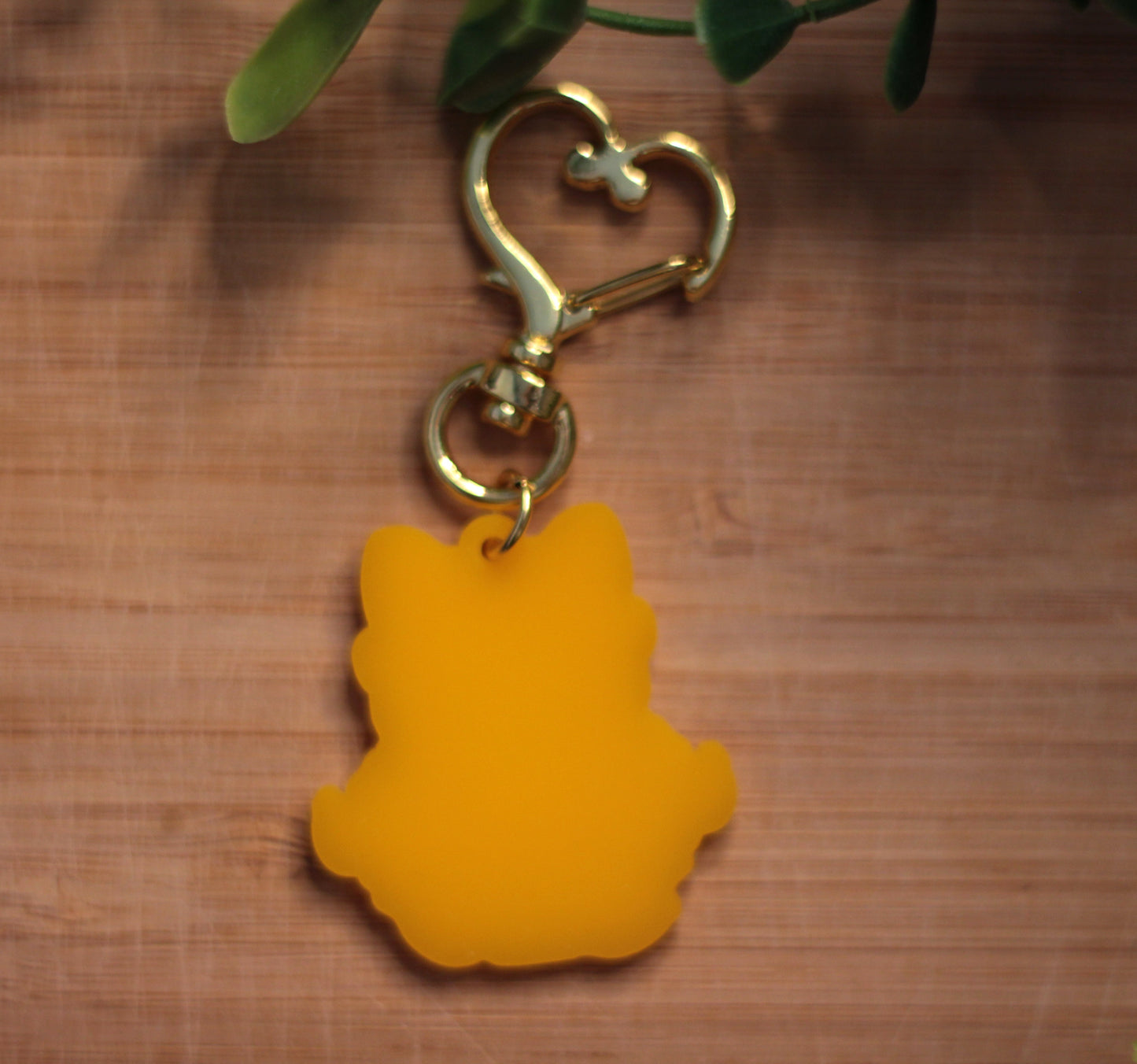 Frankie and Milo Keychains - Yellow Acrylic Keychains.