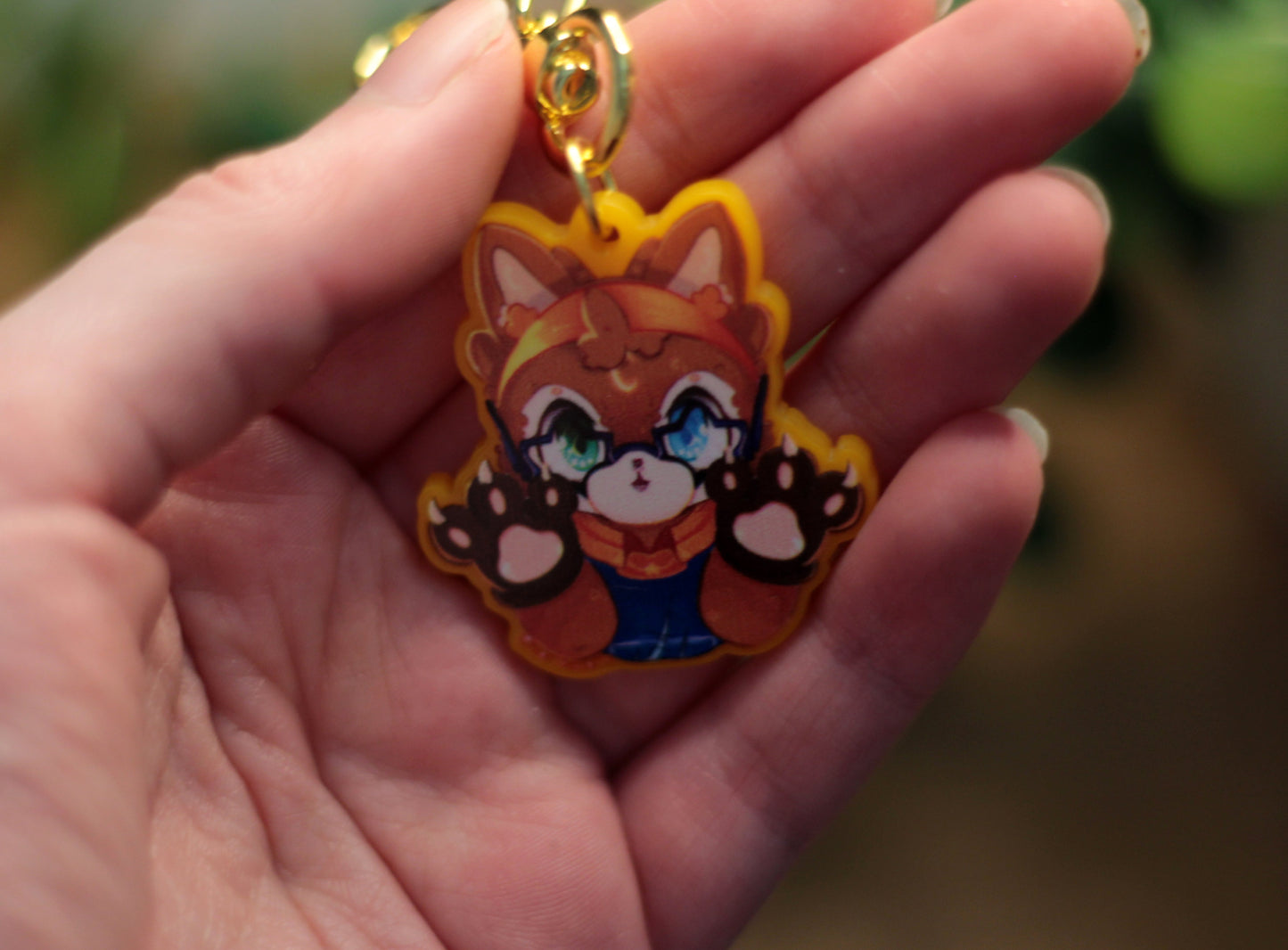 Frankie and Milo Keychains - Yellow Acrylic Keychains.