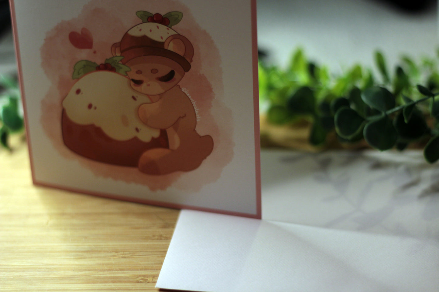 Pudding Bear Christmas Card 2025