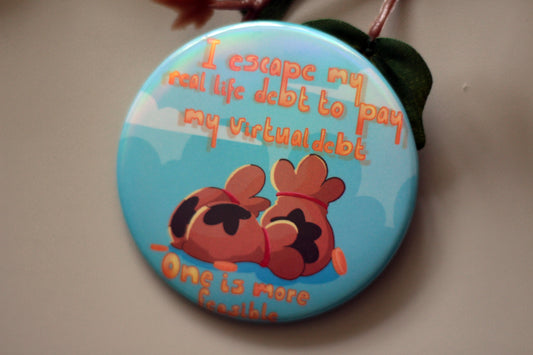 ANIMAL CROSSING INSPIRED BADGE - FANART 32MM / 58MM