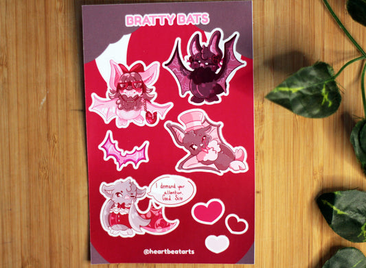BRATTY BAT STICKER SHEET