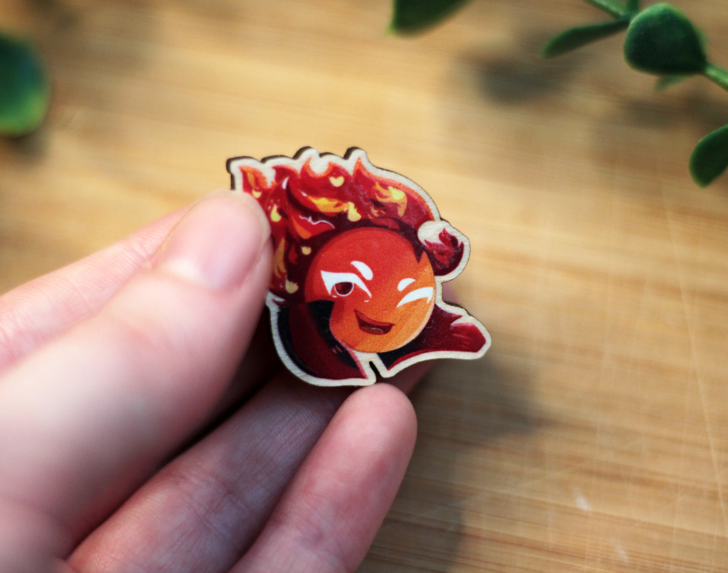 Fire Spirit and Wind Archer Wooden Badges - CRK BADGES