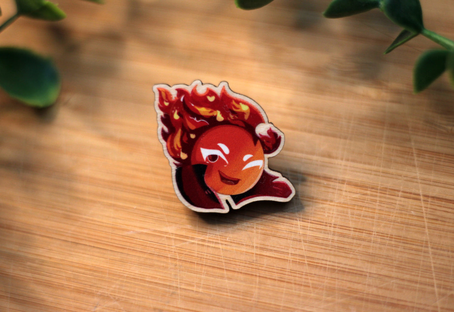 Fire Spirit and Wind Archer Wooden Badges - CRK BADGES