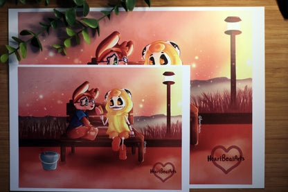 Friendship on the Fringe - Frankie And Friends Art Print.