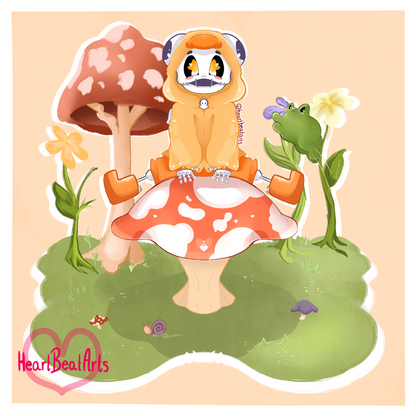 Frankie on a Shroom - Mini Art Print