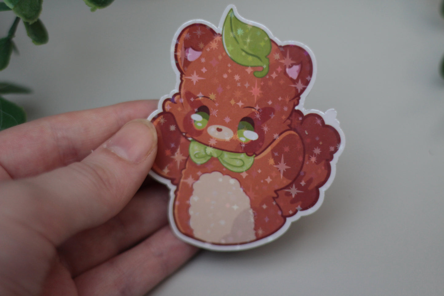 Tanuki Holographic Sticker