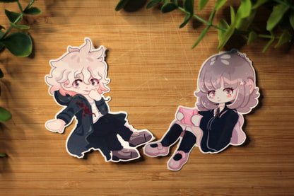 Chiaki Nanami and Nagito Komeda - Danganronpa FANMADE Stickers