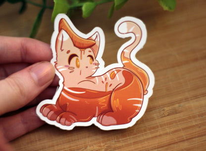 Orange Juice Cat - Original Sticker Design