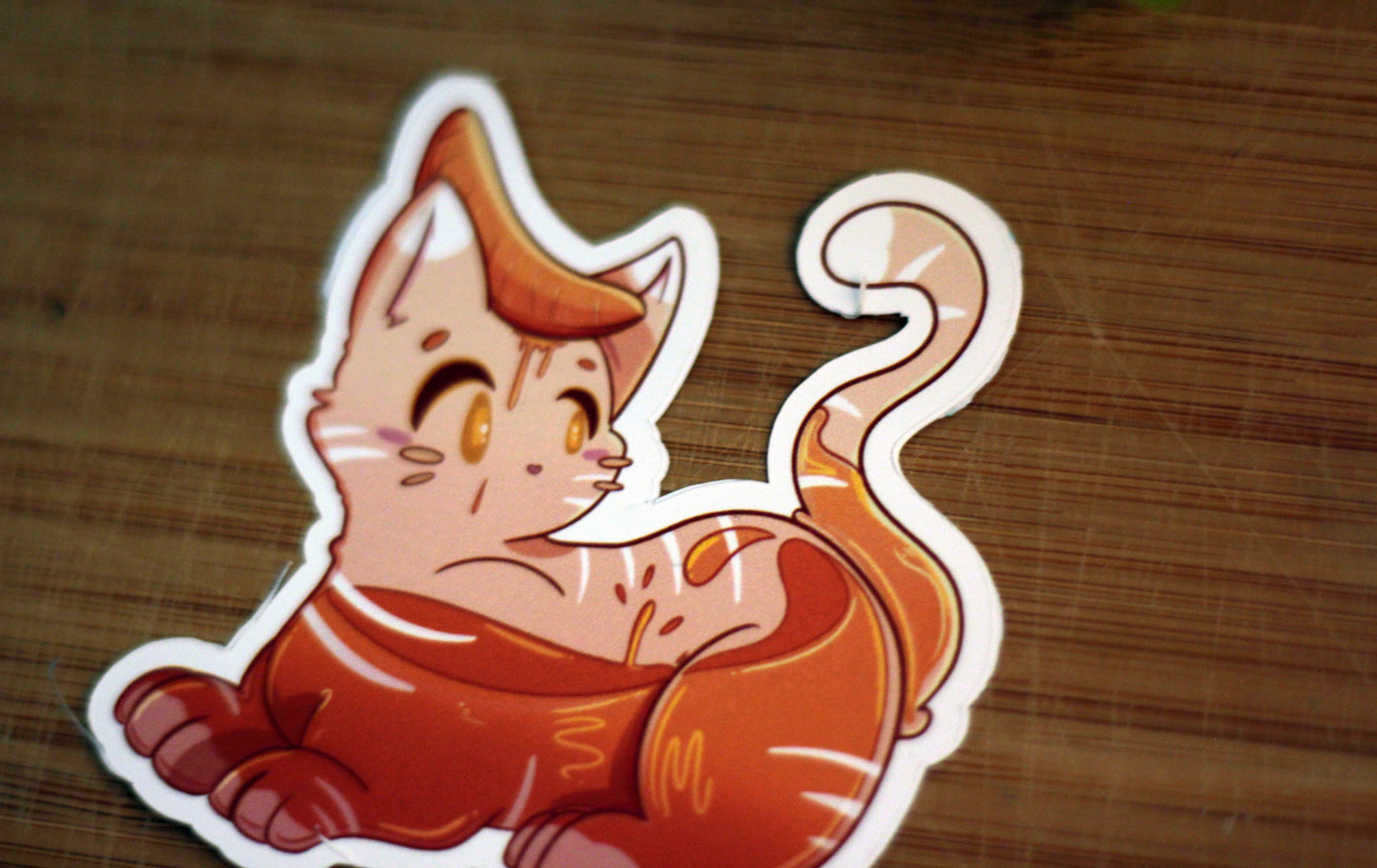 Orange Juice Cat - Original Sticker Design