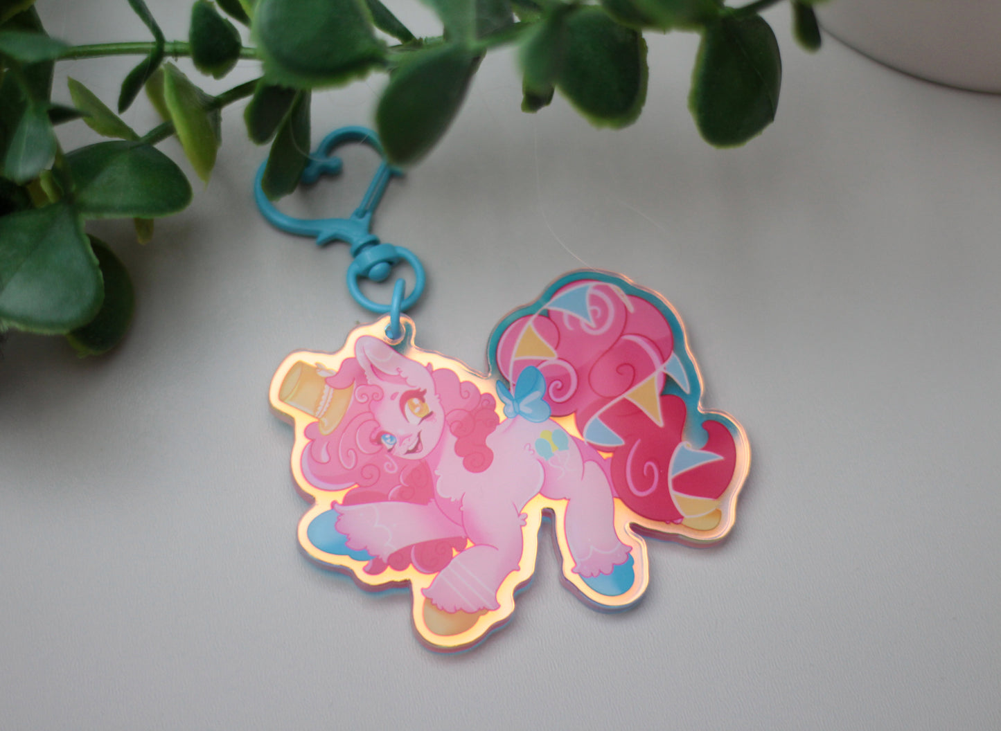 Pinkie Pie Keychain - MLP inspired Keychain!