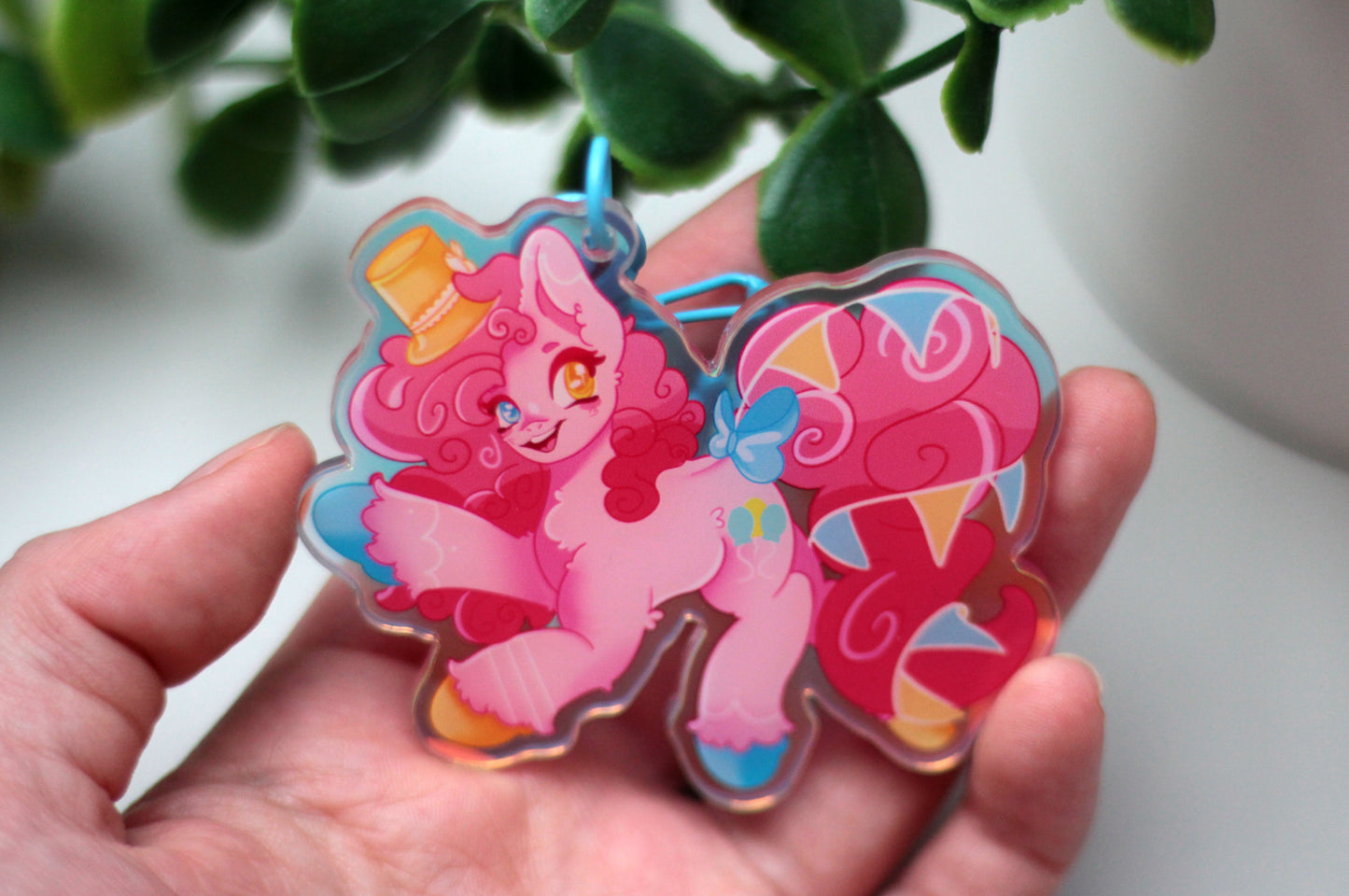 Pinkie Pie Keychain - MLP inspired Keychain!