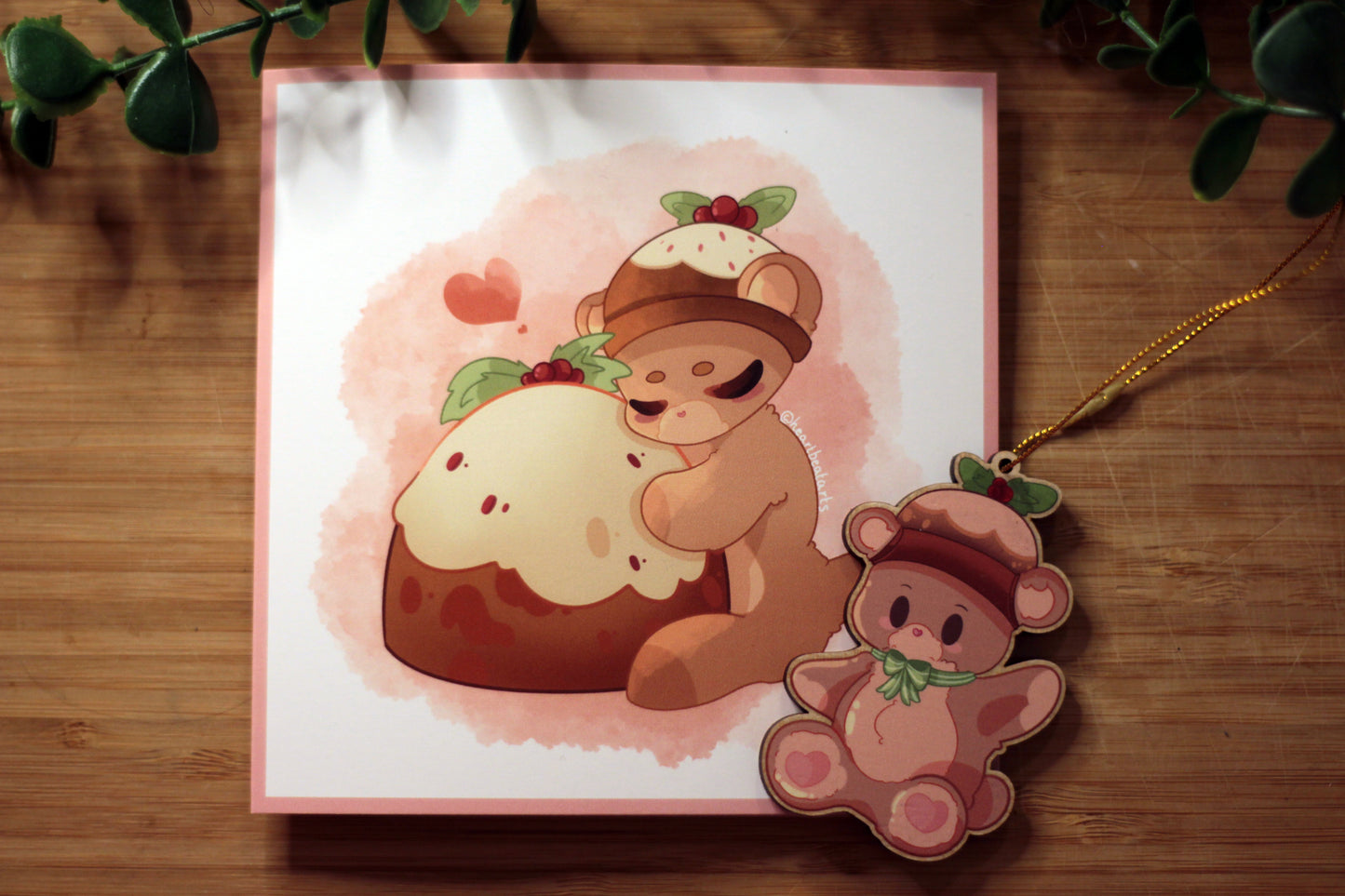 Pudding Bear Christmas Card 2025