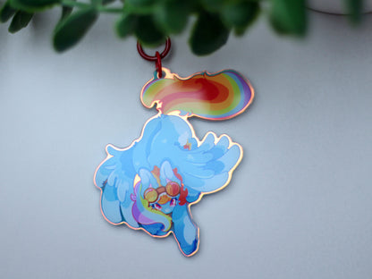 Rainbow Dash Keychain - MLP inspired Keychain