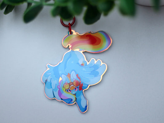 Rainbow Dash Keychain - MLP inspired Keychain