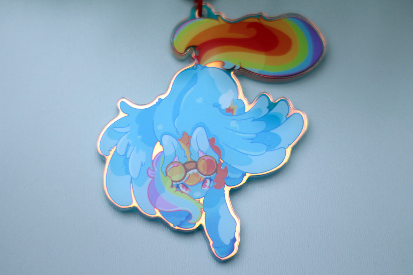 Rainbow Dash Keychain - MLP inspired Keychain