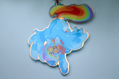 Rainbow Dash Keychain - MLP inspired Keychain