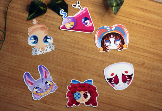 The Amazing Digital Circus Cast - FANMADE STICKERS
