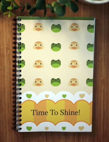 Duck and Frog Themed Notebook / Journal