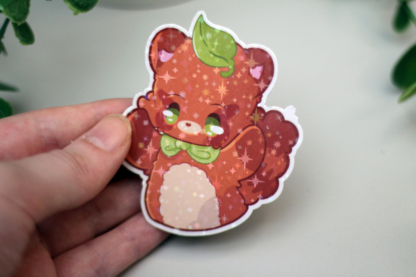 Tanuki Holographic Sticker