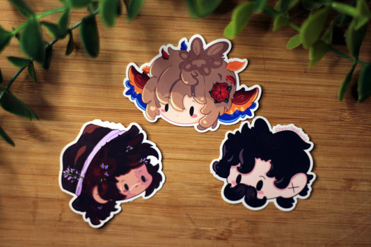Life Series / HERMITCRAFT Stickers - SCAR, GRIAN AND MUMBO (FANART)