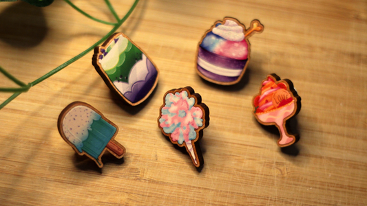 Lets Go Berry Team! - Subtle LGBTQ+ Wooden Badges