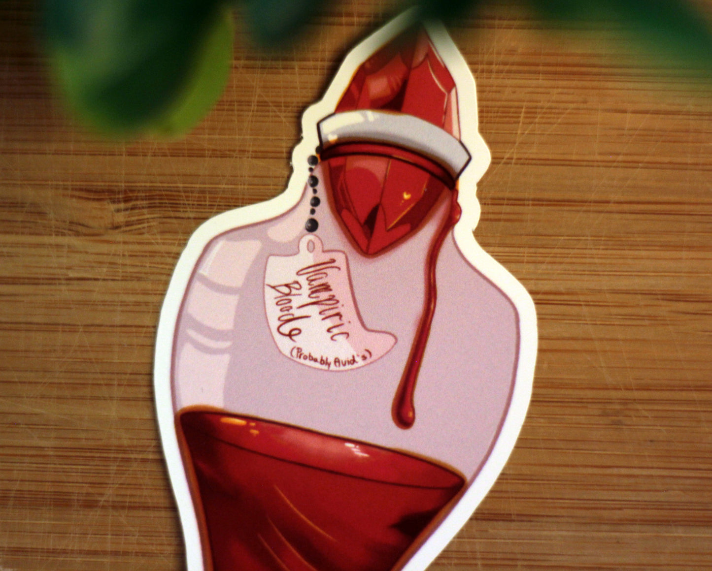 Vampiric Blood Potion Bottle Sticker