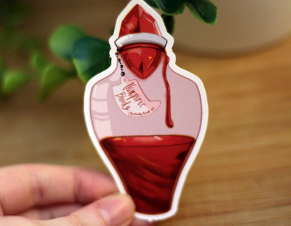 Vampiric Blood Potion Bottle Sticker