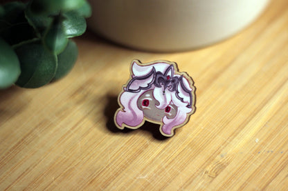 White Lily and Silent Salt Wooden Badges - CRK FANART