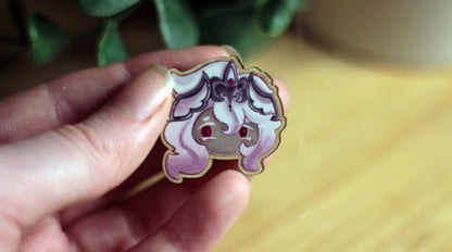 White Lily and Silent Salt Wooden Badges - CRK FANART