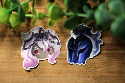 White Lily and Silent Salt Stickers - CRK FANART