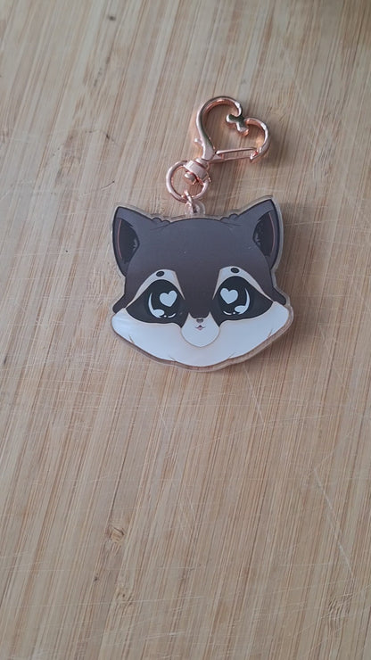 Raccoon Keychain